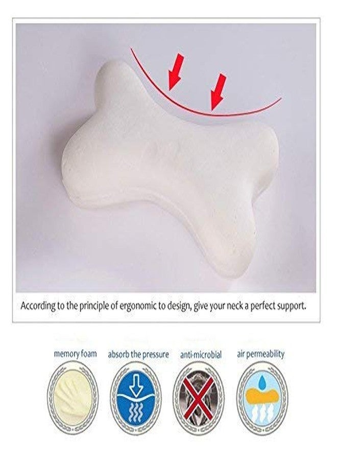 SOROO Memory Foam Bone Shaped CAR Neck Pillow Compatible for Indica Beige (Pack of 2). - Image 4